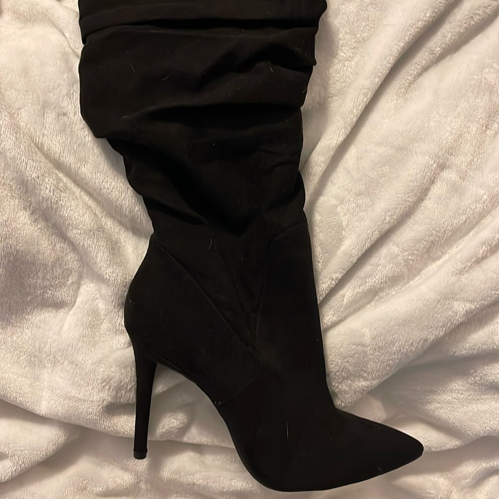 Jessica Simpson black slouch boots 9